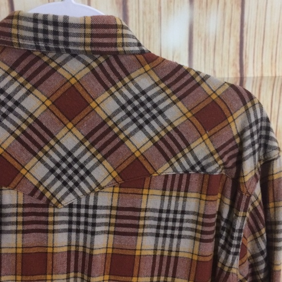yellow brown flannel